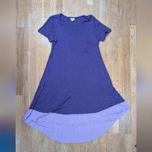 LuLaRoe Violet and Lilac High Low Dress